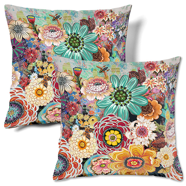 Boho Flower Pillow