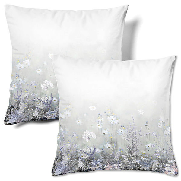 Grey Ink Flower Pillow (2)