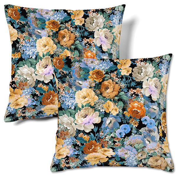 Oil painting flower pillow
