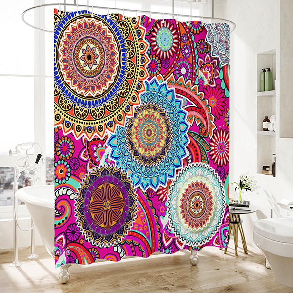Mandala shower curtain