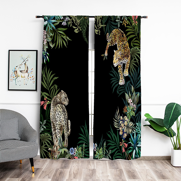 Double Leopard Curtain