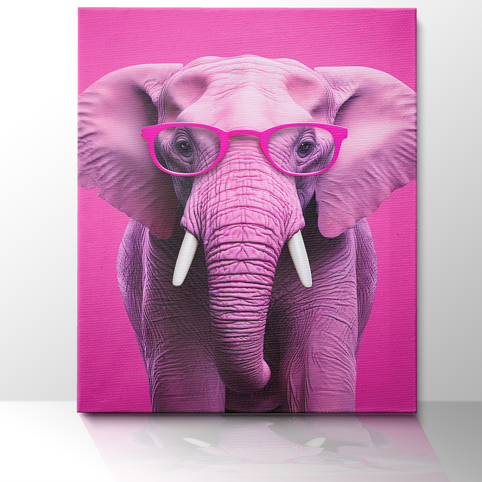 pink elephant canvas printing