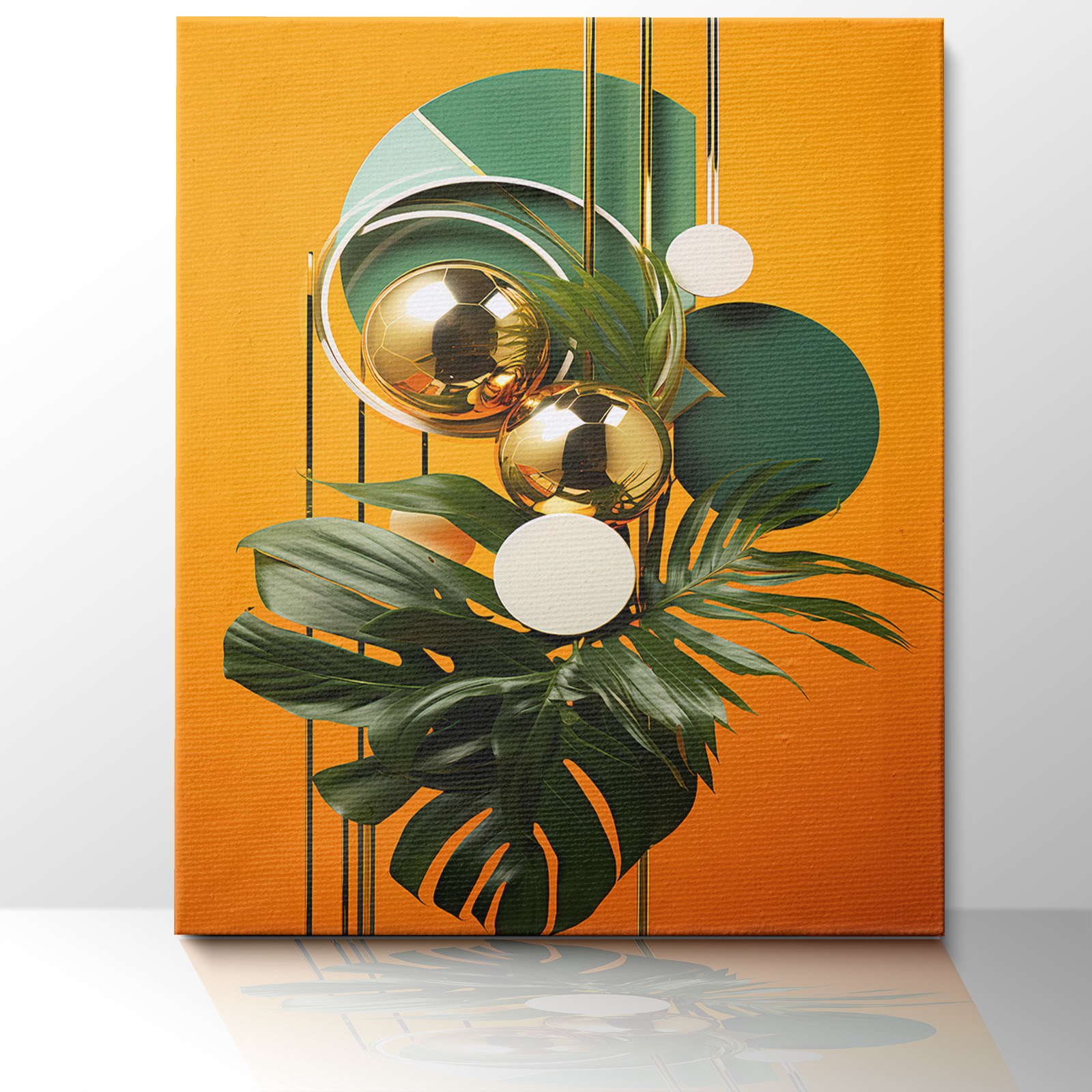 morandi leaf canvas printing
