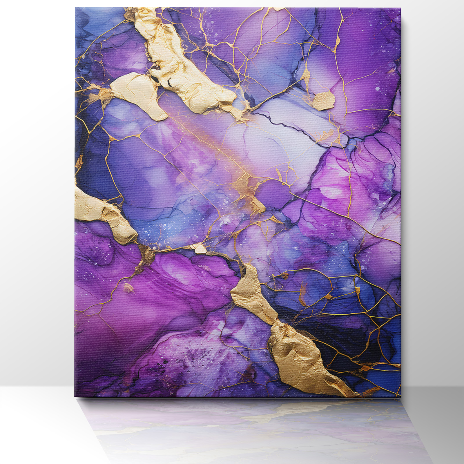 gilded texture canvas printing